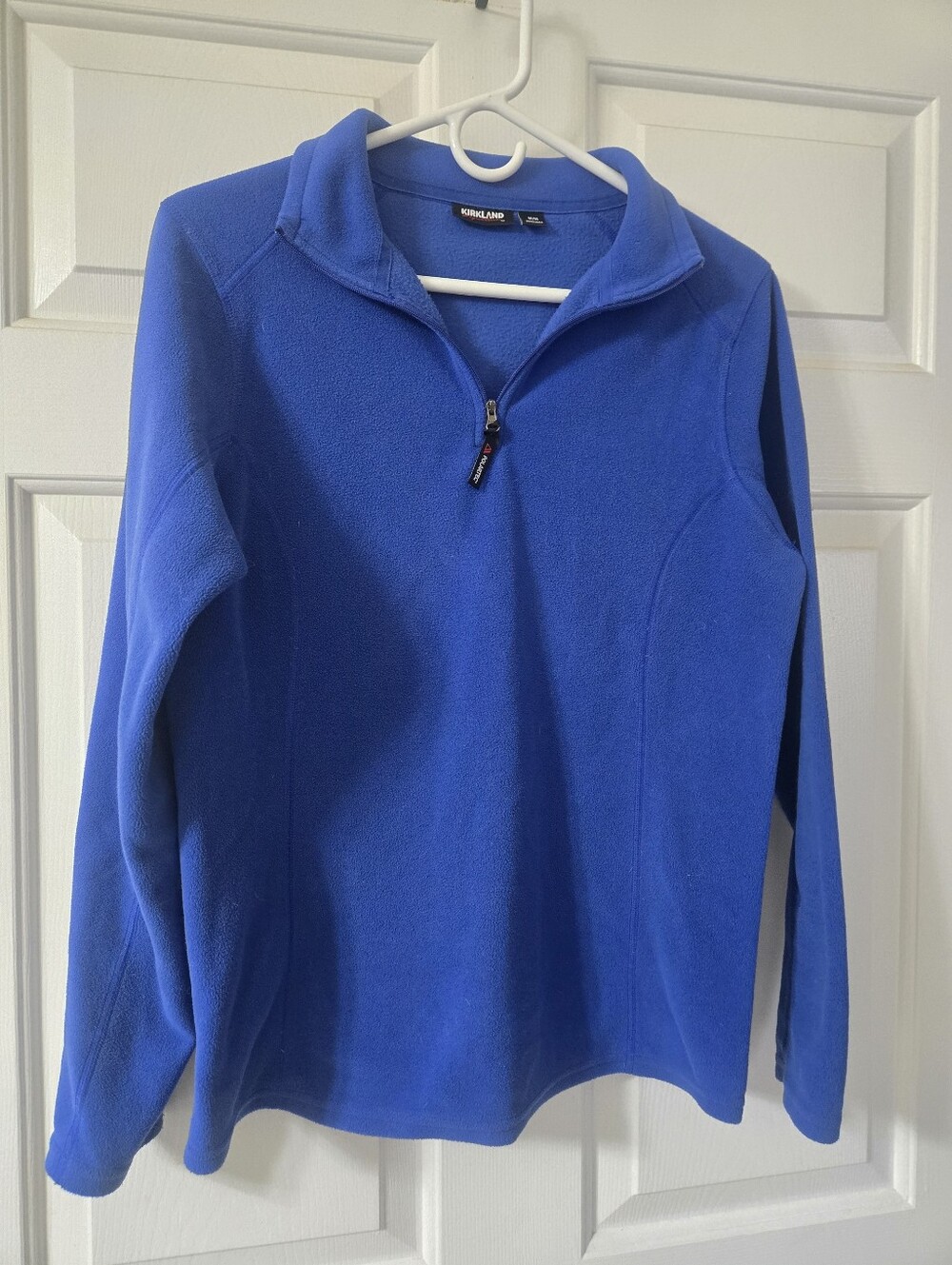Kirkland Signature Blue Quarter-Zip Fleece Pullover Size Medium